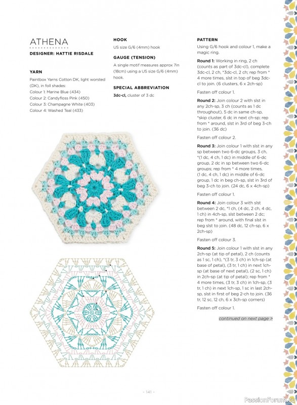 Вязаные проекты в журнале «100 Crochet Tiles – 1st Edition 2023». Продолжение