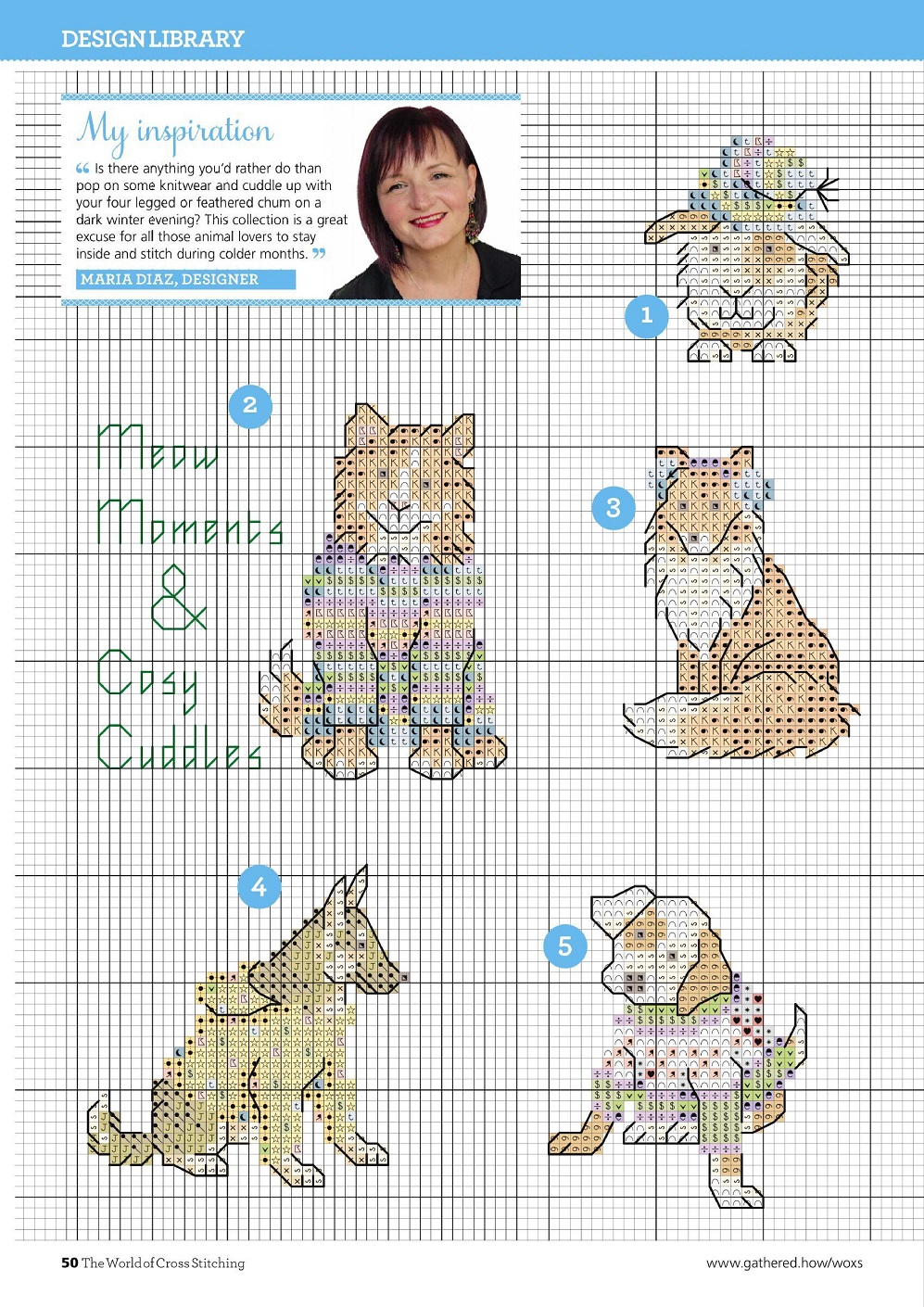 Для любителей вышивания крестом журнал "The World of Cross Stitching" №315 2021