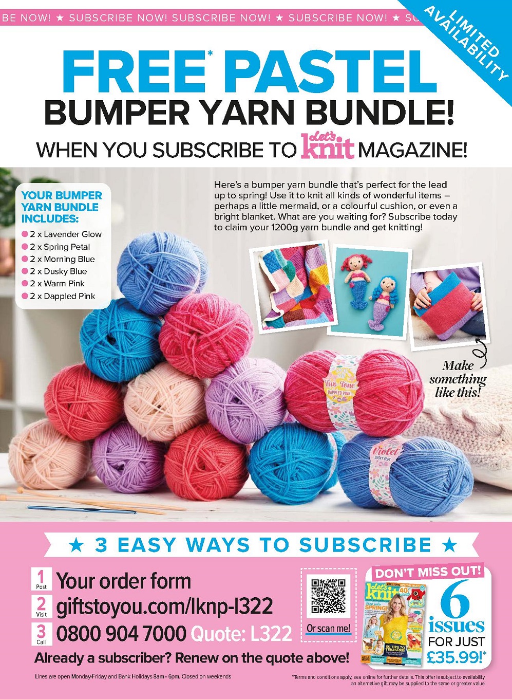 Вязаные модели спицами в журнале &quot;Let&#039;s Knit №181 2022&quot;.