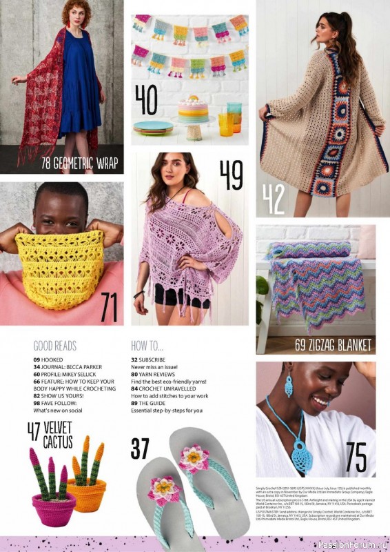 Вязаные проекты крючком в журнале «Simply Crochet №125 2022»