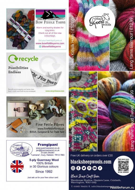 Вязаные проекты спицами в журнале «The Knitter №209 2024»