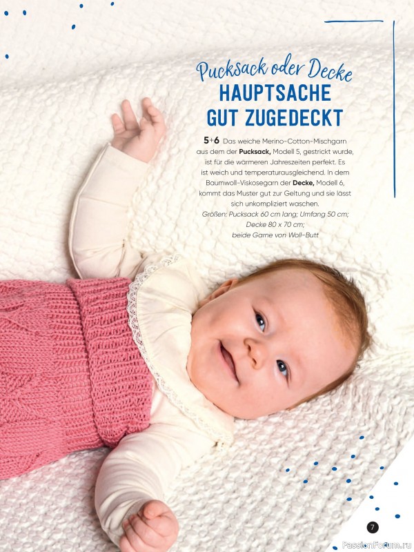 Вязаные модели для детей в журнале «Baby Maschenmode №65 2025»