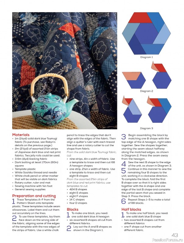 Коллекция проектов для рукодельниц в журнале «Quilters Companion №133 2025»