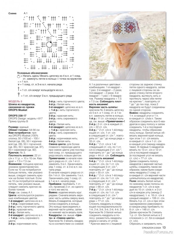 Вязаные модели в журнале «Creazion №2 2024»