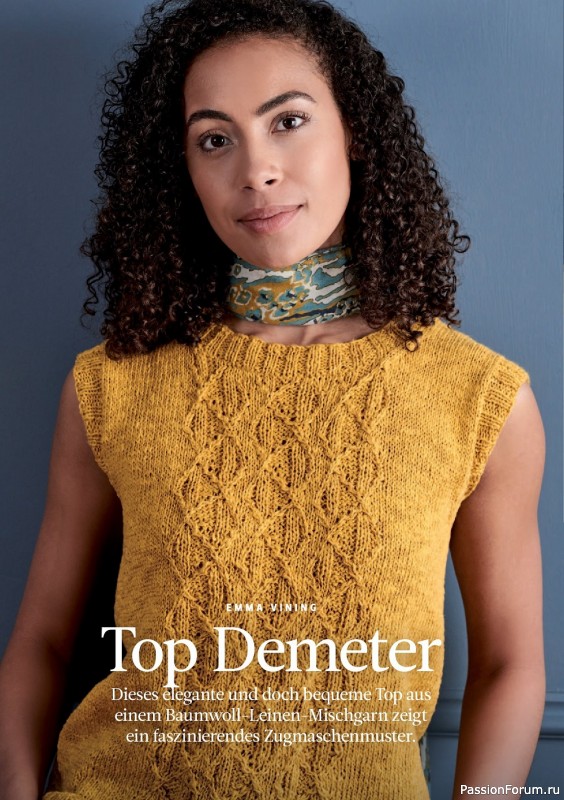 Вязаные модели в журнале «The Knitter Germany №59 2022»