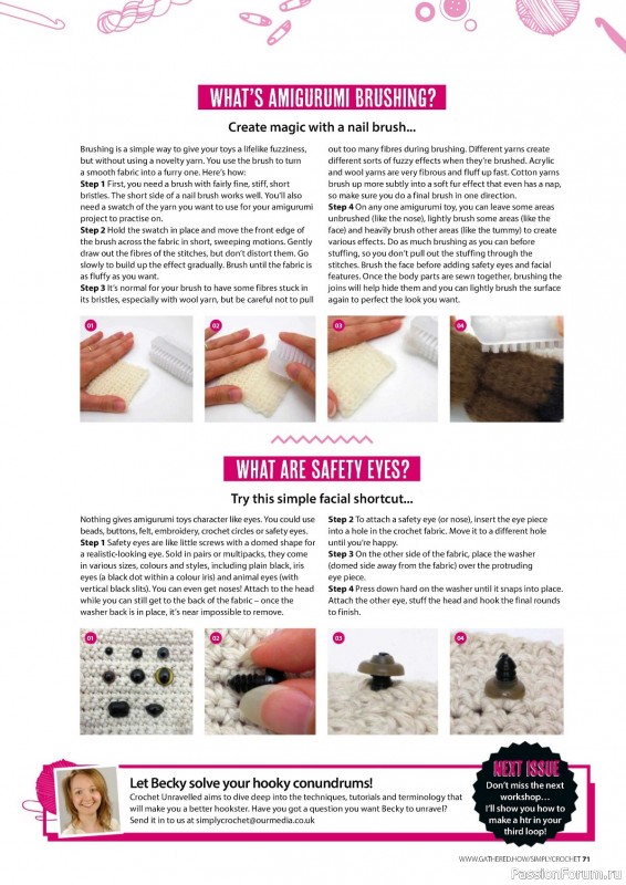 Вязаные проекты крючком в журнале «Simply Crochet №148 2024»