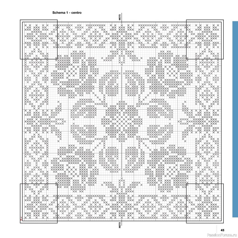 Вязаные проекты крючком в журнале «Uncinetto Manuale Filet №7 2022»