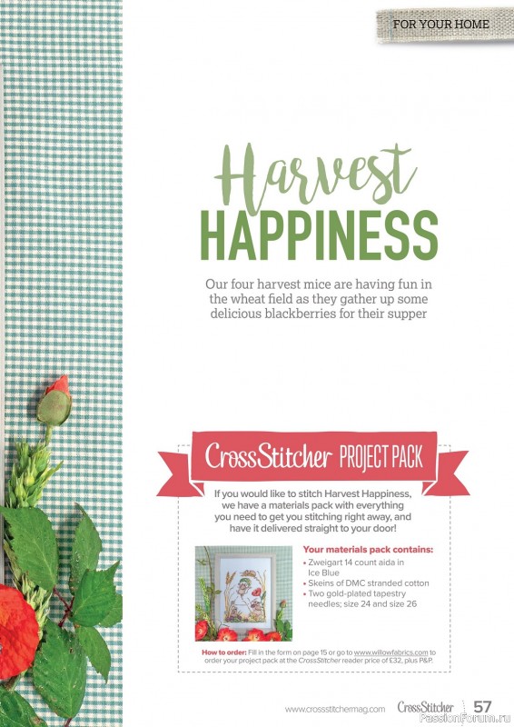 Коллекция вышивки в журнале «CrossStitcher №401 2023»