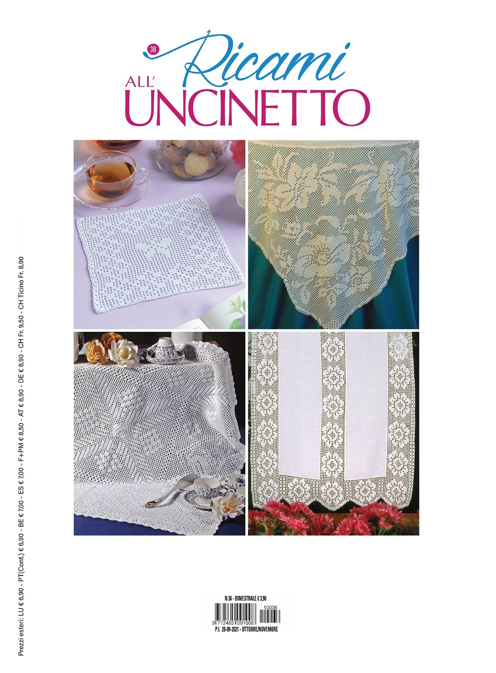Журнал по вязанию крючком &quot;Ricami all&rsquo;Uncinetto&quot; n.n.35, 36, 37 2021