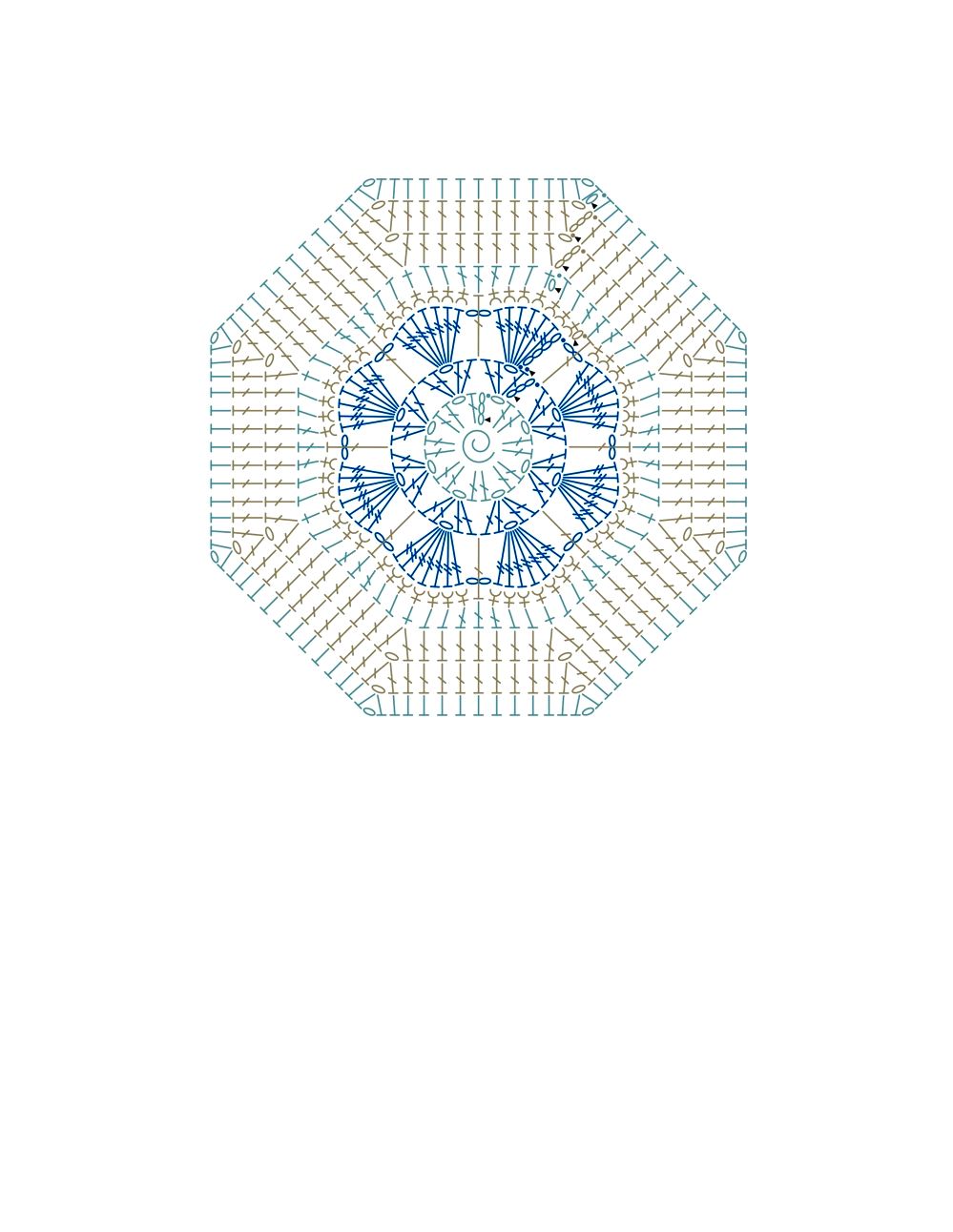 Коллекция проектов крючком в книге &laquo;100 Crochet Tiles&raquo;