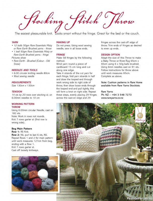 Вязаные модели спицами в журнале «Australian Knitting Vol.17 №1 2025»