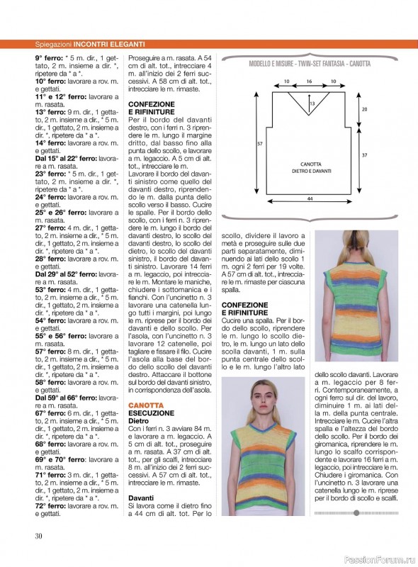 Вязаные модели в журнале «La Nuova Maglia №22 2022»
