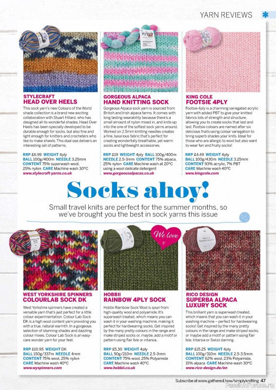 Вязаные проекты крючком в журнале «Simply Knitting №251 2024»