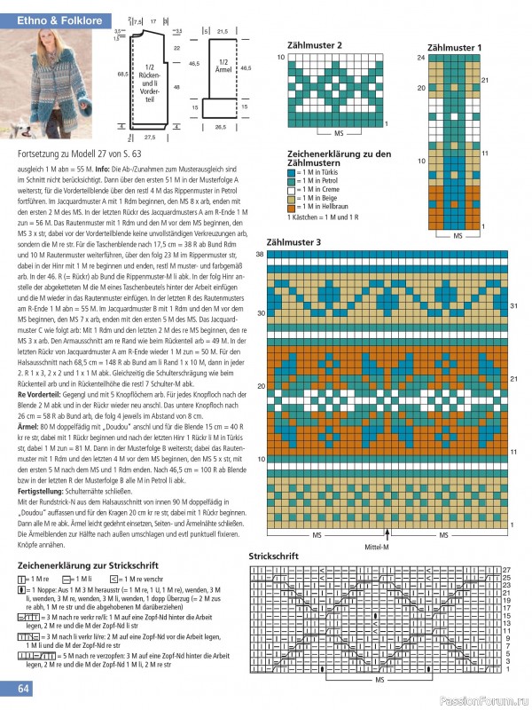Вязаные проекты спицами в журнале «Hundert Seiten voller Ideen №3 2025»