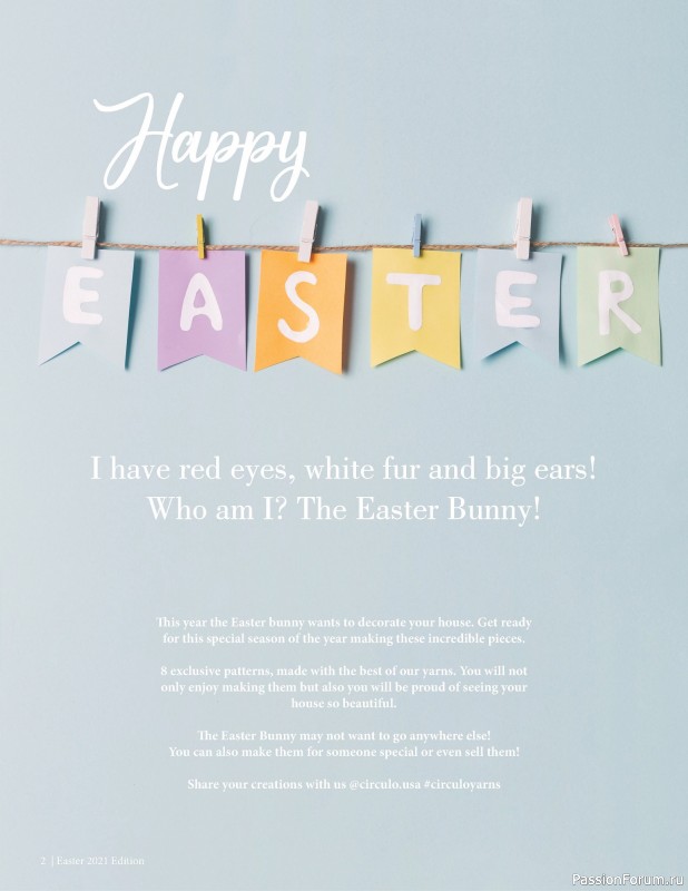 Вязаные проекты в журнале «Easter Ebook 2021»