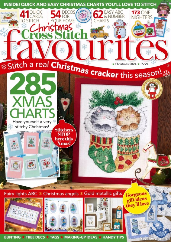 Коллекция вышивки в журнале &laquo;Cross Stitch Favourites - Christmas 2024&raquo;