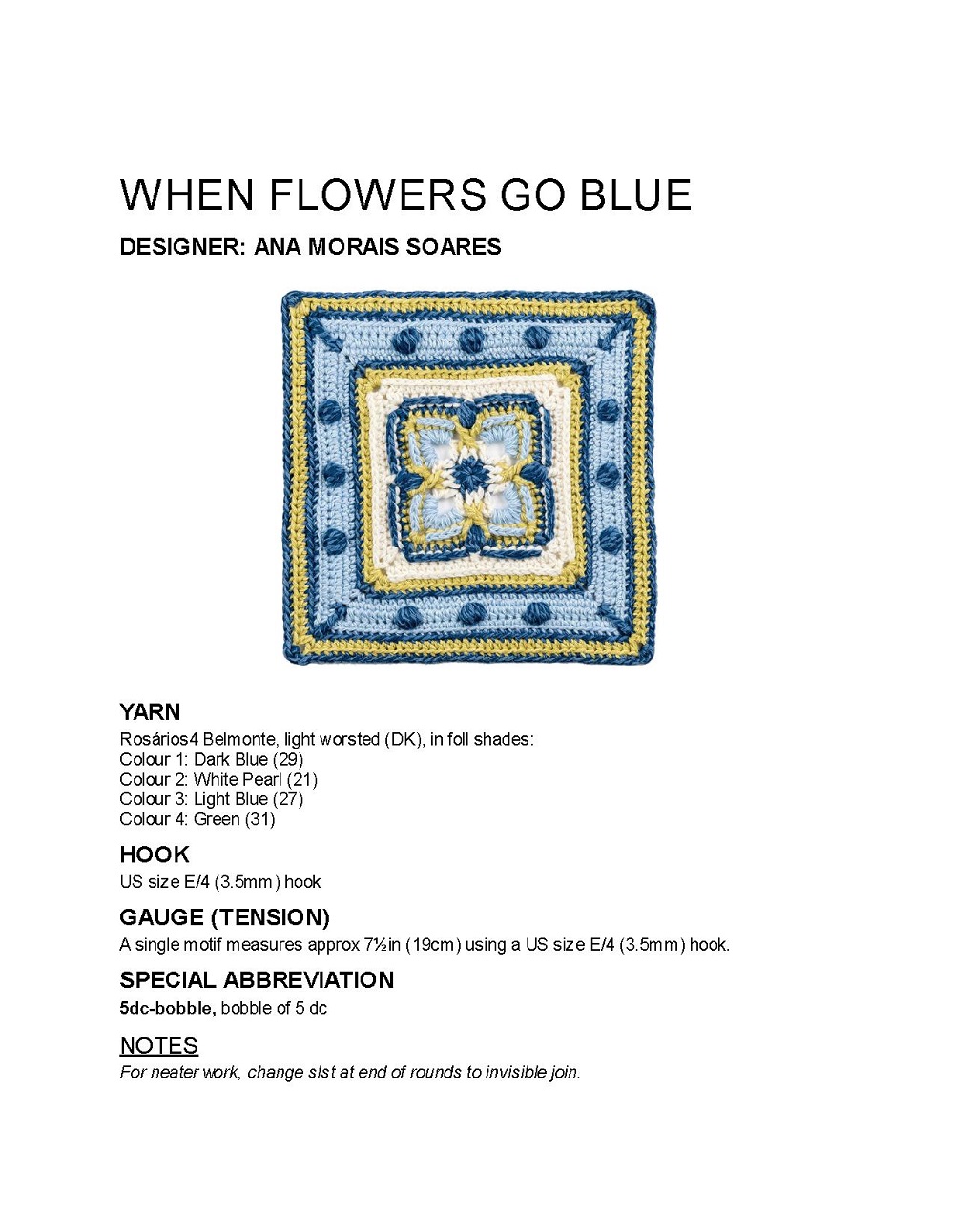 Коллекция проектов крючком в книге &laquo;100 Crochet Tiles&raquo;