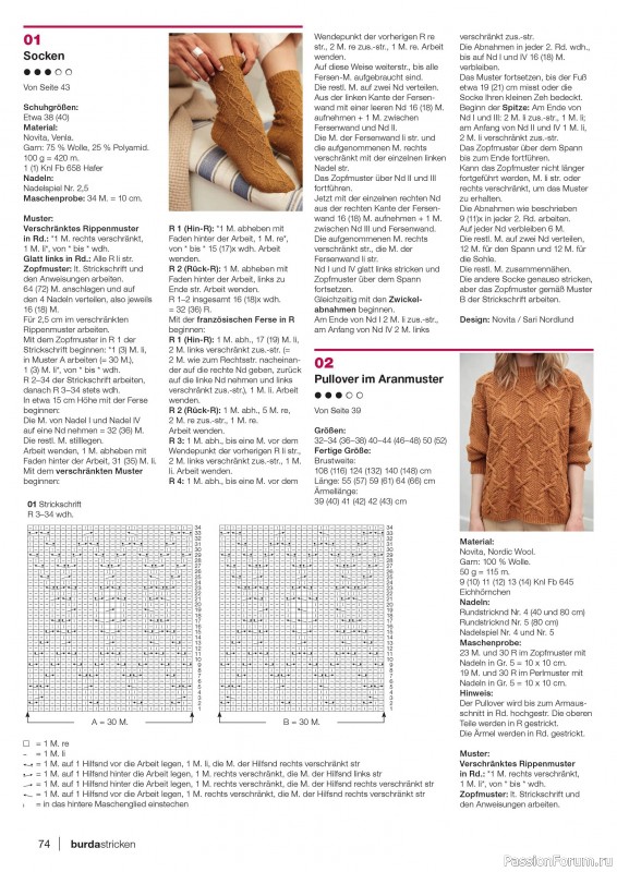 Вязаные модели в журнале «Burda Stricken №4 2020»