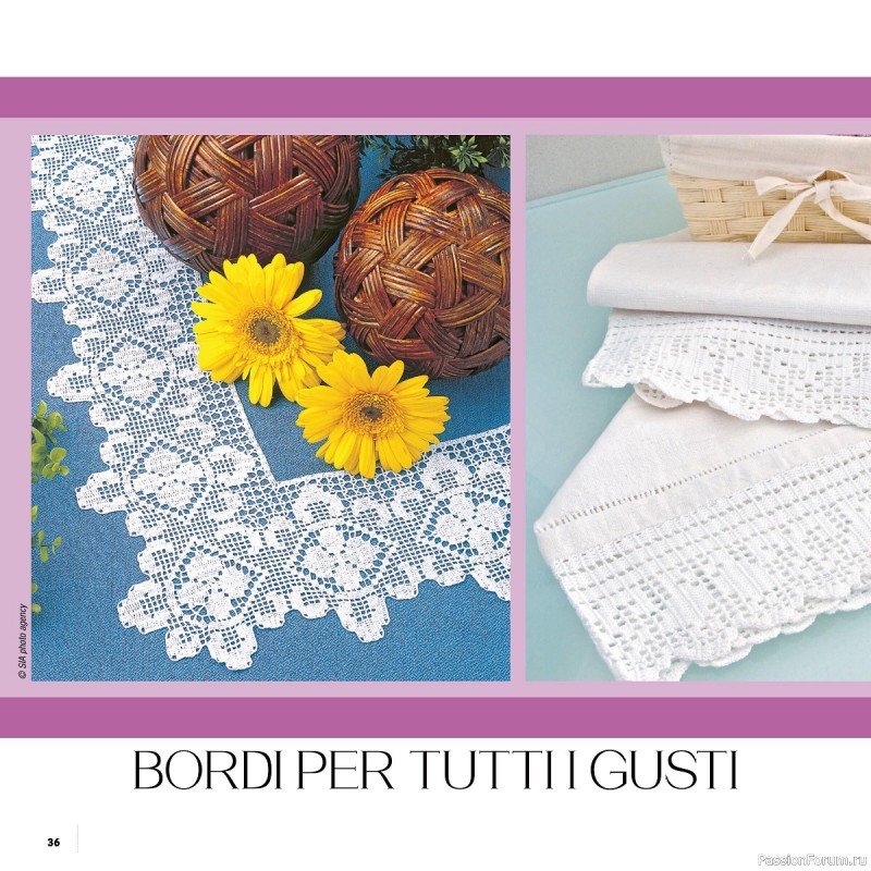 Вязаные проекты крючком в журнале «Uncinetto Manuale Filet №7 2022»