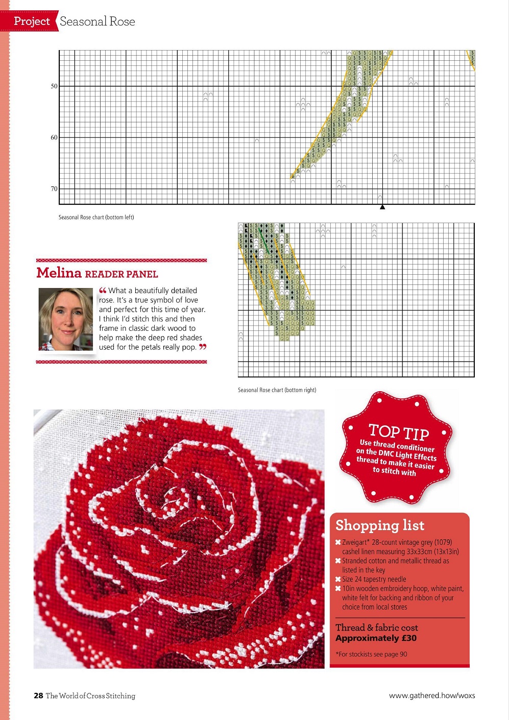 Для любителей вышивания крестом журнал "The World of Cross Stitching" №315 2021