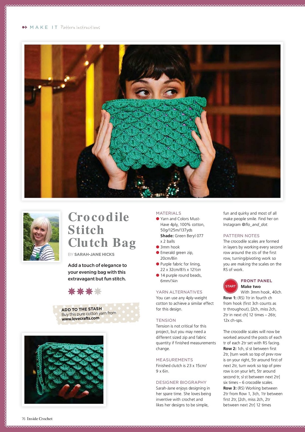 Трикотажные модели одежды и аксессуары. "Inside Crochet" №142 2021