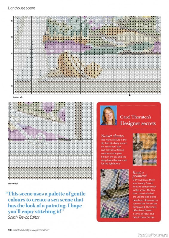 Коллекция вышивки в журнале «Cross Stitch Gold - Scenery Collection 2022»