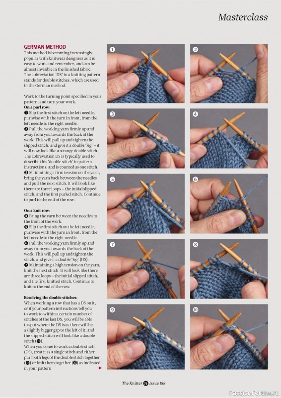 Вязаные проекты спицами в журнале «The Knitter №188 2023»