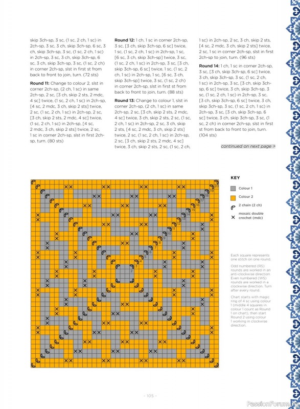 Вязаные проекты в журнале «100 Crochet Tiles – 1st Edition 2023». Продолжение