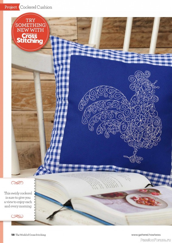 Коллекция вышивки в журнале «The World of Cross Stitching №332 2023»