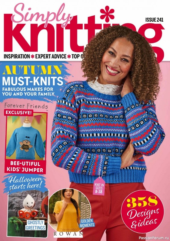 Вязаные проекты в журнале «Simply Knitting №241 2023»