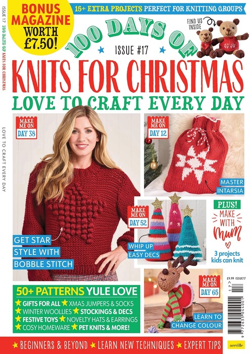 Коллекция проектов в журнале &laquo;S100 Days of Knits for Christmas №17 2022&raquo;