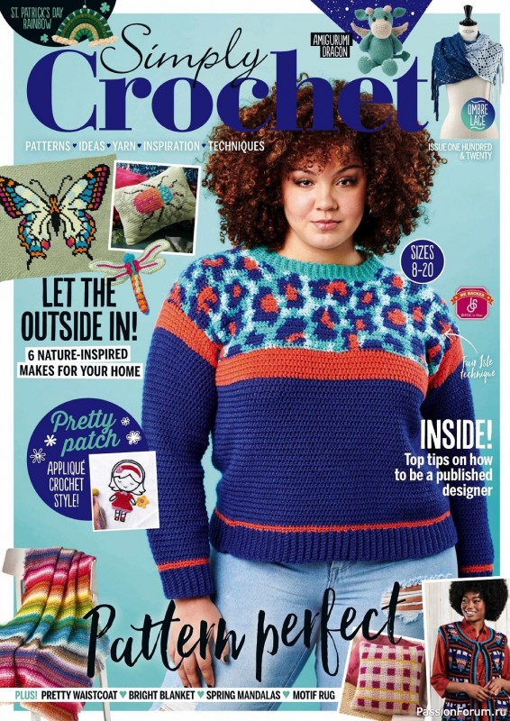 Вязаные модели крючком в журнале «Simply Crochet №120 2022»