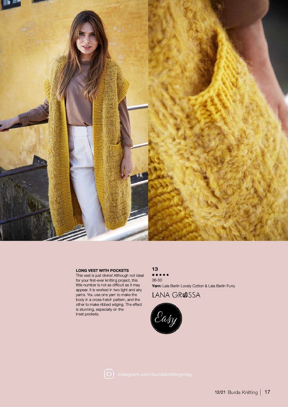 Модели спицами в журнале "Burda Knitting" №12 2021