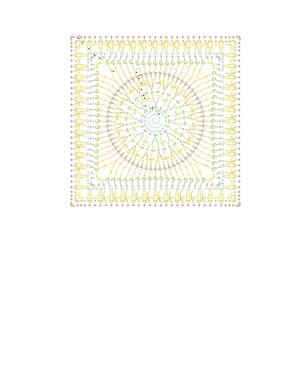 Коллекция проектов крючком в книге &laquo;100 Crochet Tiles&raquo;