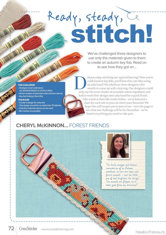 Коллекция вышивки в журнале «CrossStitcher №401 2023»