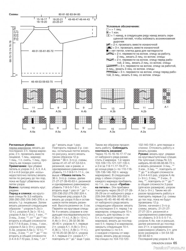 Вязаные модели в журнале «Creazion №2 2024»