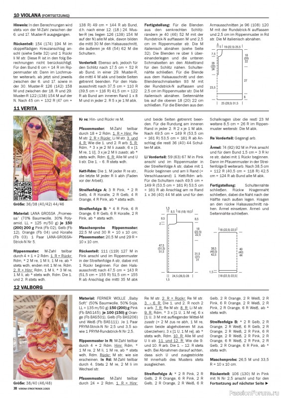 Вязаные модели в журнале «Verena Stricktrends №2 2025»