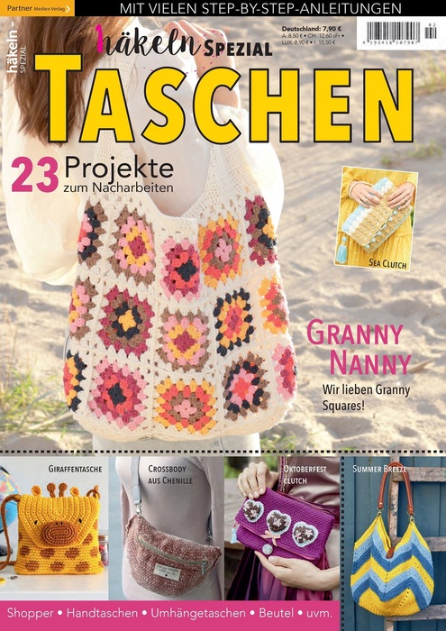 Вязаные проекты крючком в журнале &laquo;Hakeln Spezial №2 2023 - Tascen&raquo;