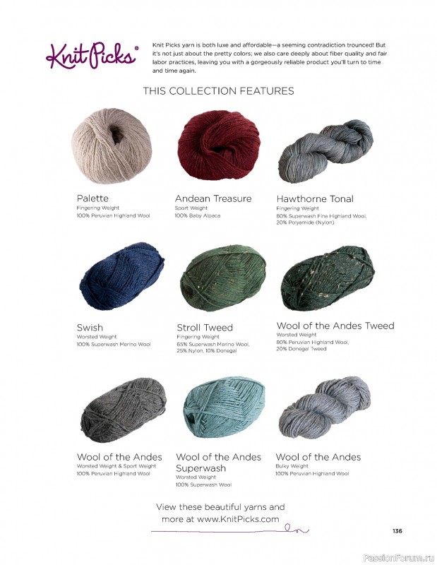 Коллекция трикотажной одежды в книге «Windward Cable Collection»
