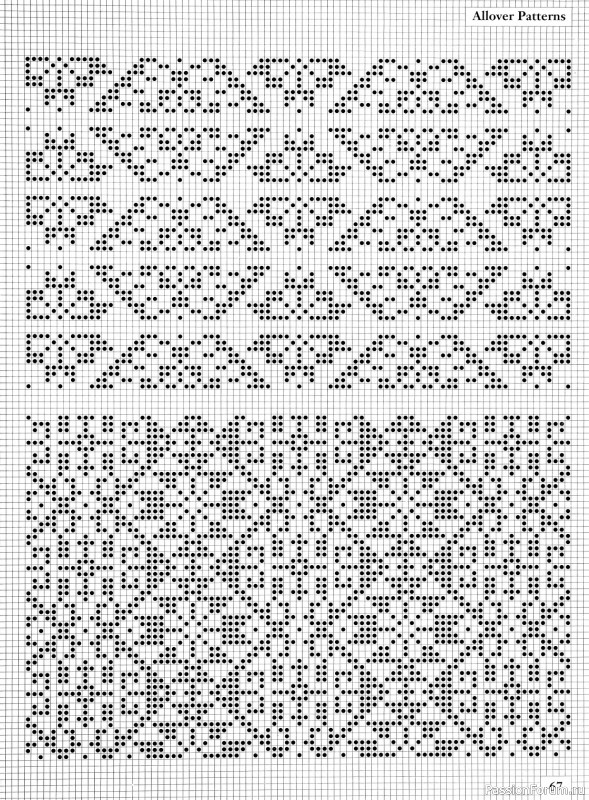 Коллекция узоров в книге «Charts for Colour Knitting»