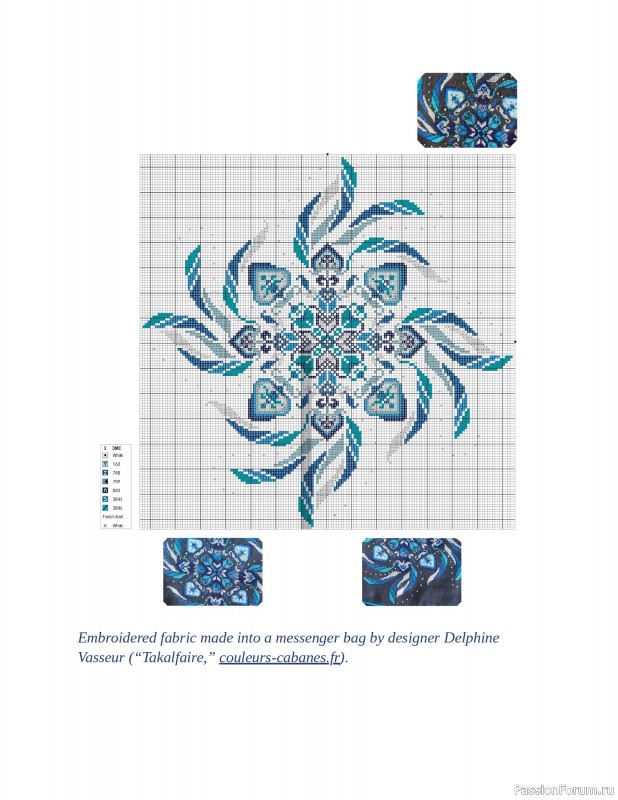Коллекция вышивки в книге «Cross-Stitch Mandalas»