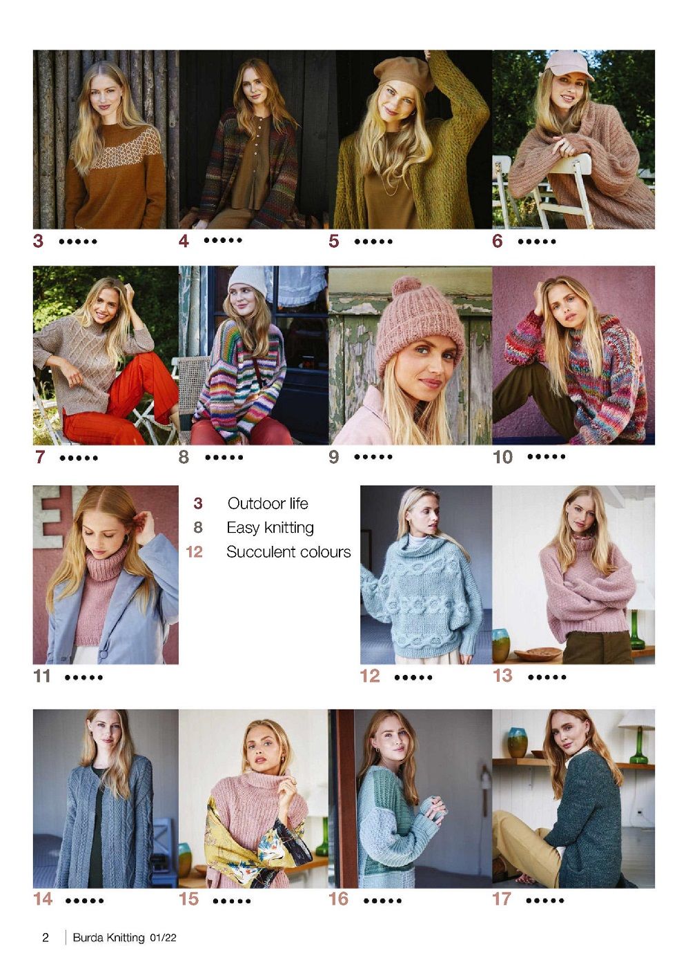 Модный трикотажный гардероб для женщин в журнале &quot;Burda Knitting&quot;