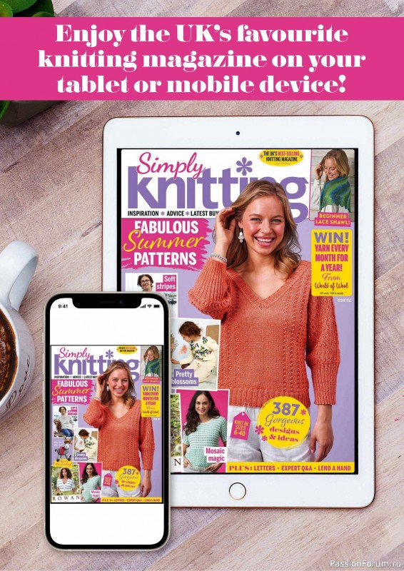 Вязаные проекты крючком в журнале «Simply Knitting №252 2024»