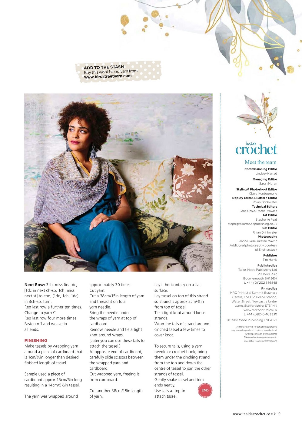 Вязаные модели одежды в журнале "Inside Crochet №144 2022"