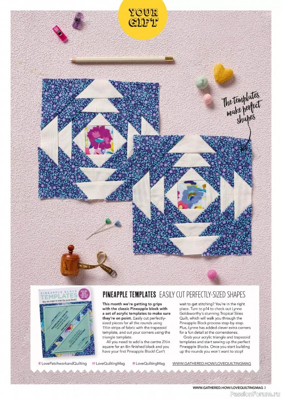 Коллекция проектов для рукодельниц в журнале «Love Patchwork & Quilting №150 2025»