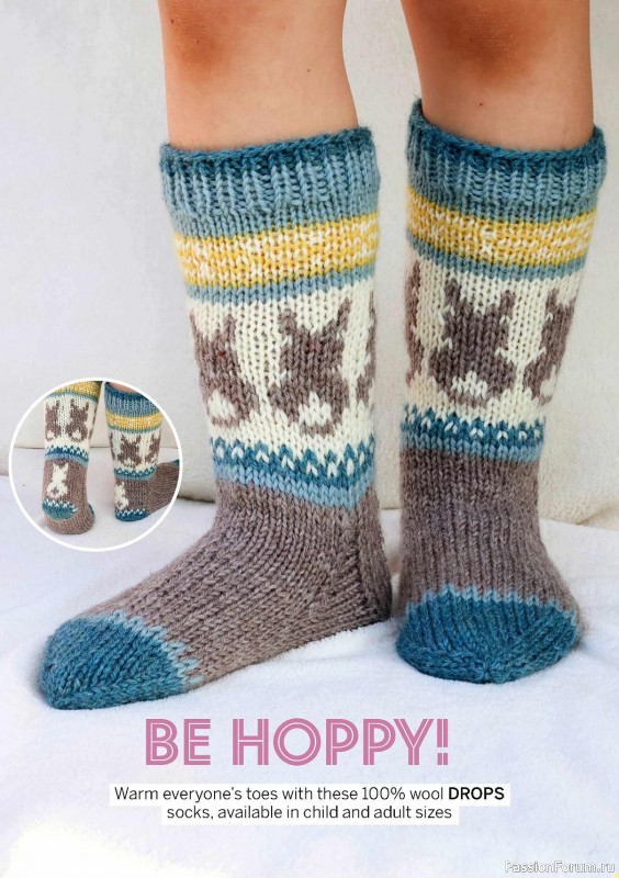 Вязаные проекты спицами в журнале «Simply Knitting №236 2023»