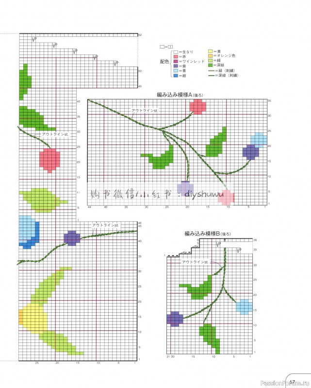 Вязаные проекты в книге «25 Knitting Color Works by Erika Tokai»