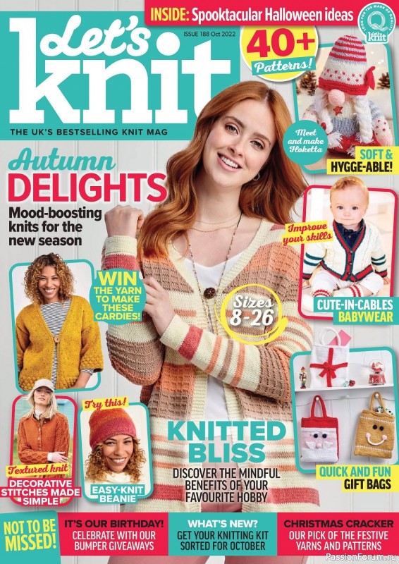 Вязаные проекты спицами в журнале «Let's Knit №188 2022»