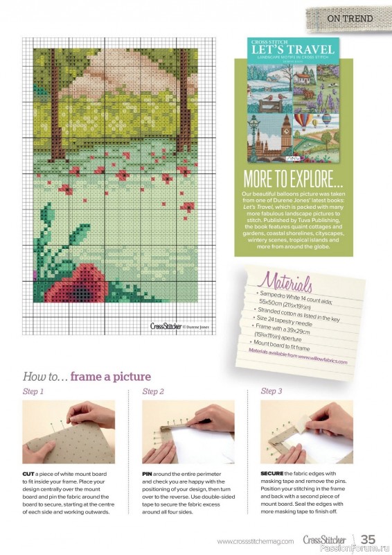 Коллекция вышивки в журнале «CrossStitcher №398 2023»