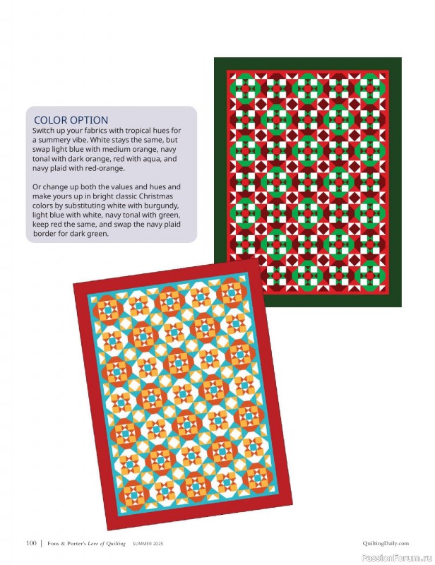Коллекция проектов для рукодельниц в журнале «Fons & Porter’s Love Of Quilting - Summer 2025»
